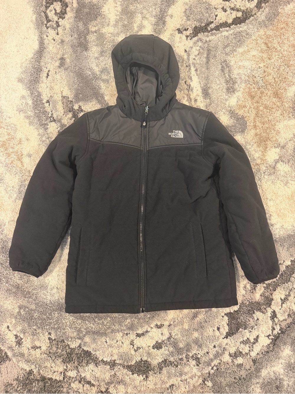 The North Face Boys Reversible Hooded Jacket Size L (14/16)